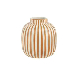 HOME STORY Vase   , orange , Dolomite , Maße (cm): H: 20,5  Ø: 19