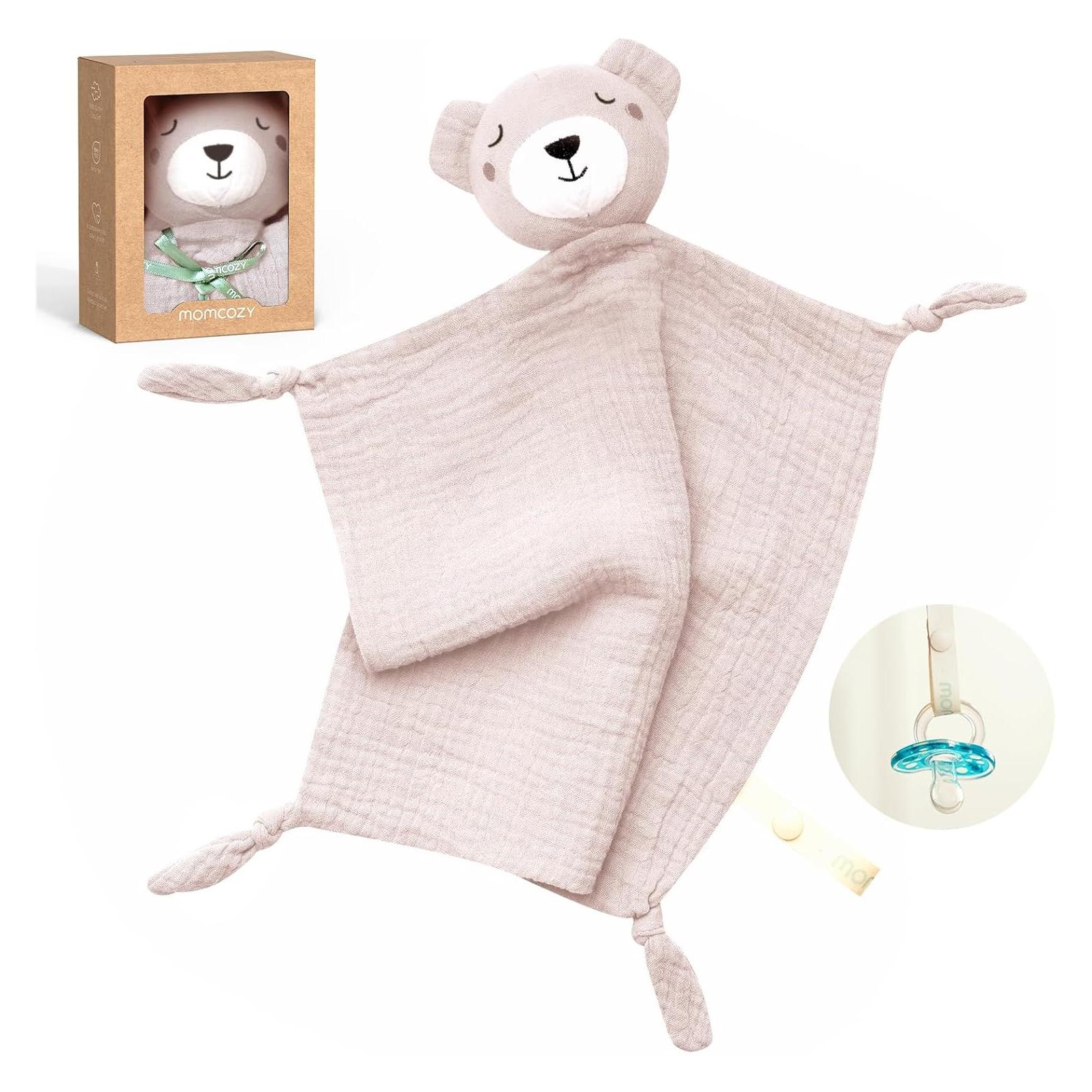 Momcozy Bär Schmusetuch PNK (35 x 35 cm) (SU001-PK70000N46101-A)