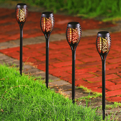 HomeDecorAndMore LLC Solar Torch Lights With Flickering Flame 4 Pcs
