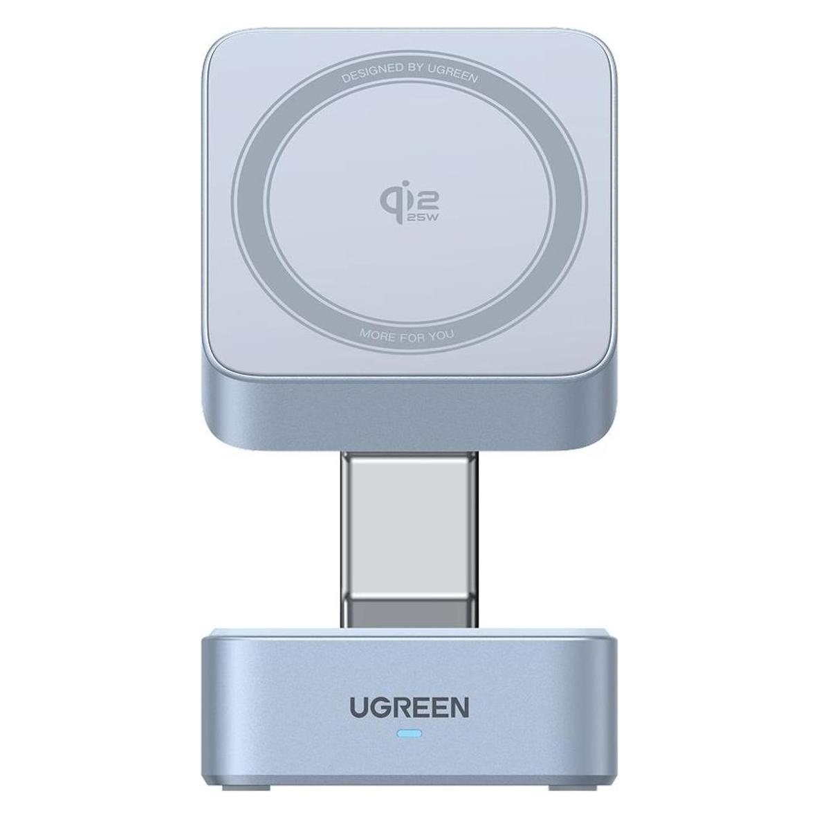 Ugreen MagFlow 2-in-1 Magnetic Wireless Charger (25 W) (55960B)