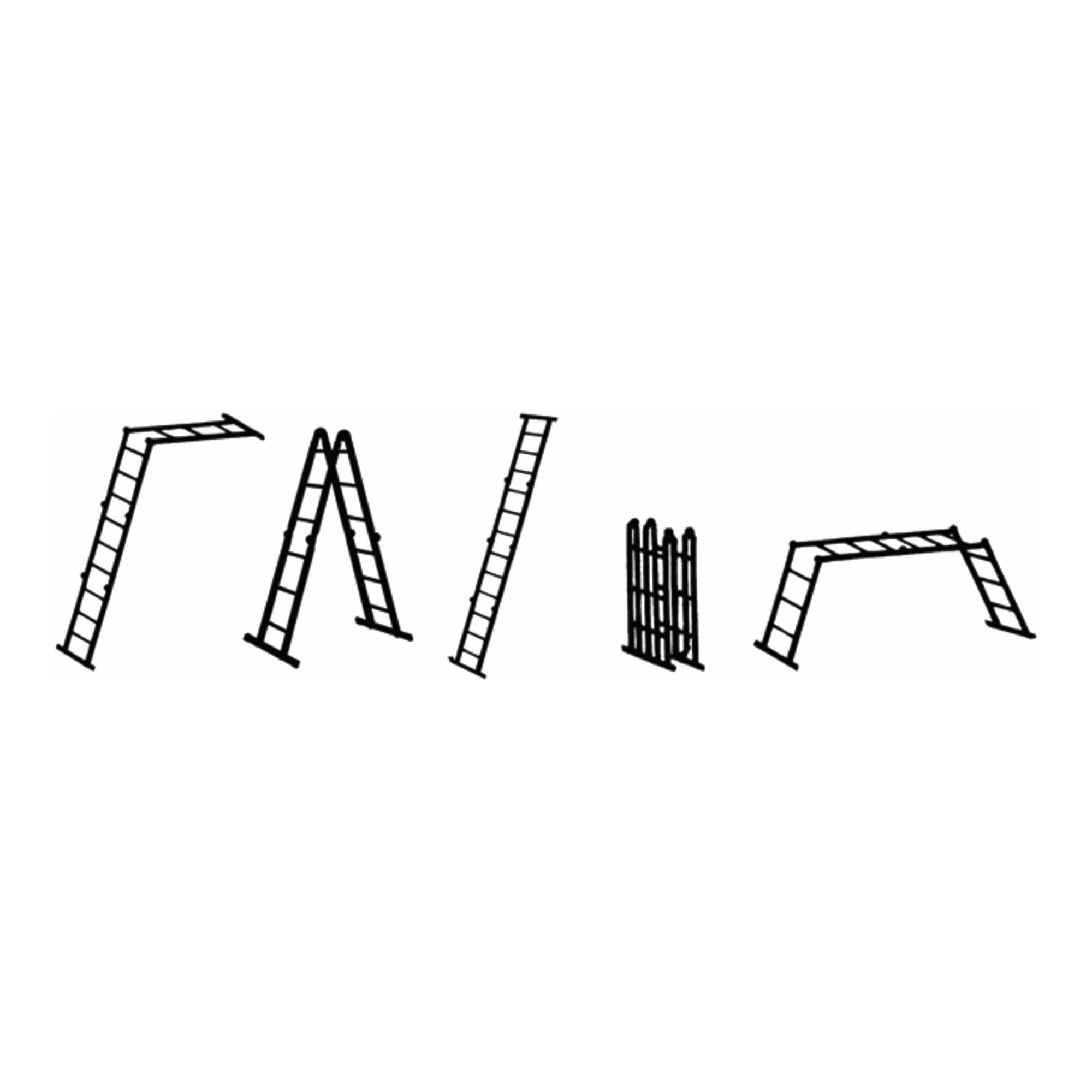 Zarges Multitec M - Vielzweckleiter 2x3 + 2x4 Sprossen (42378)