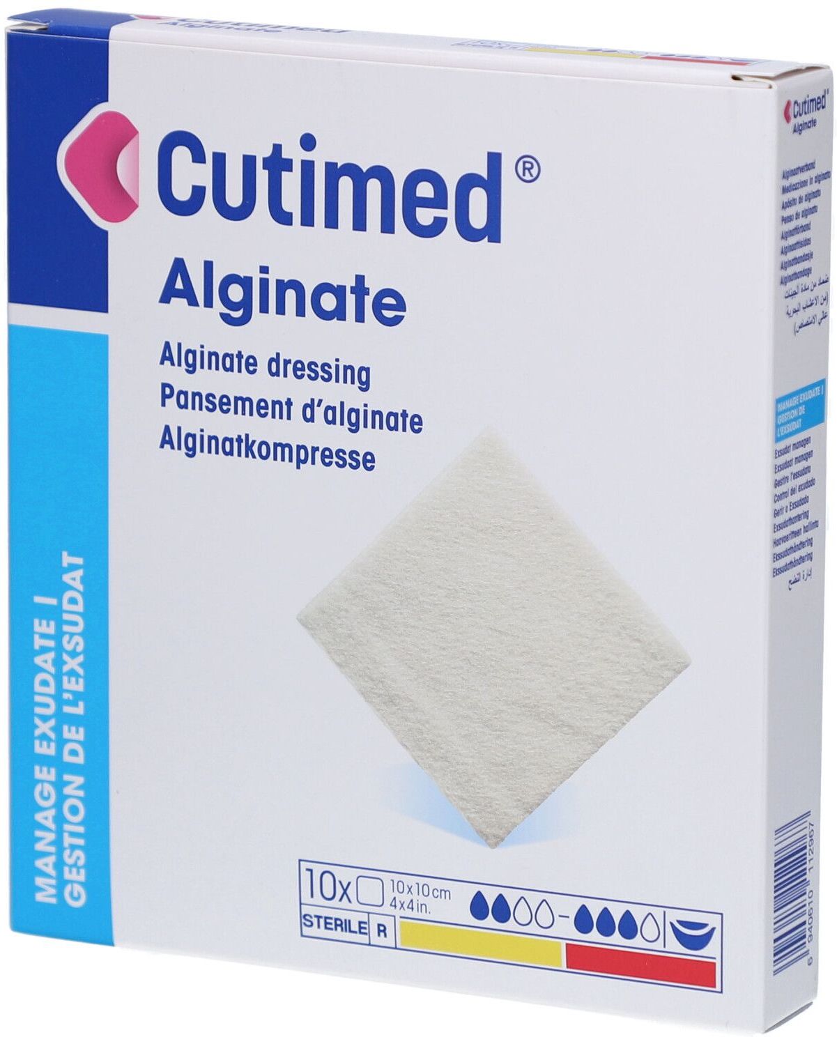 Cutimed Alginate Alginatkompressen 10x10 cm 10 St Kompressen