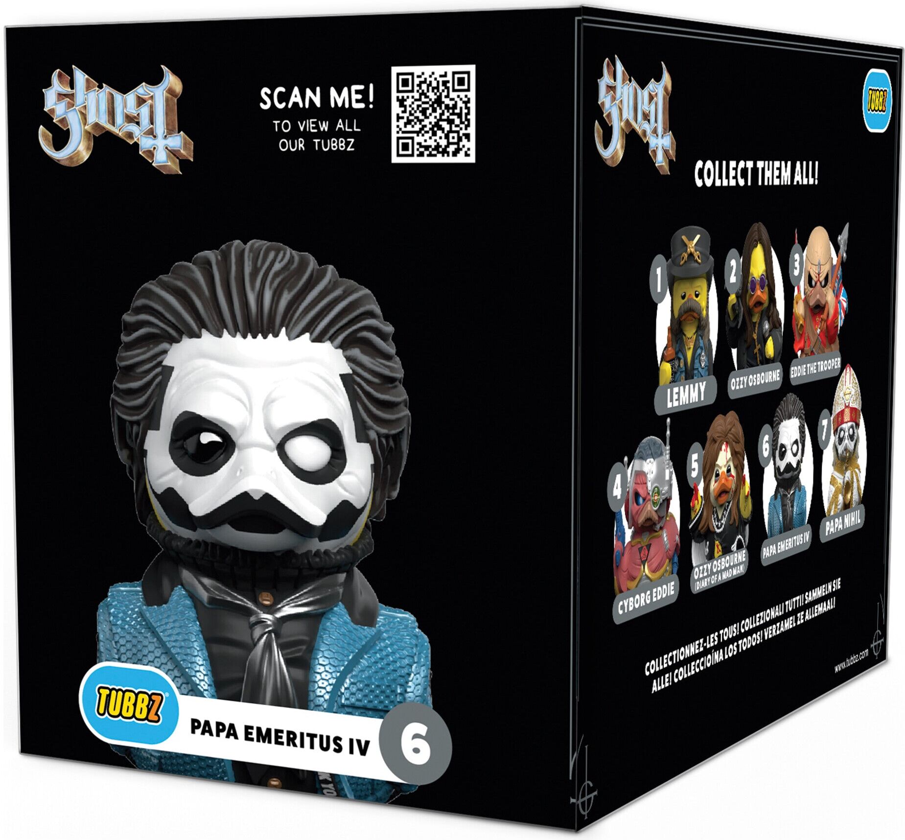 Ghost Papa Emeritus IV TUBBZ Boxed Edition Collectable Duck - Official Ghost Merchandise - Numskull Designs