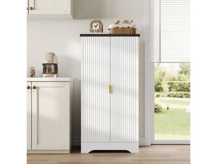 Armoire de cuisine - Moderne - LED - Blanc - 120x60 5x40 cm