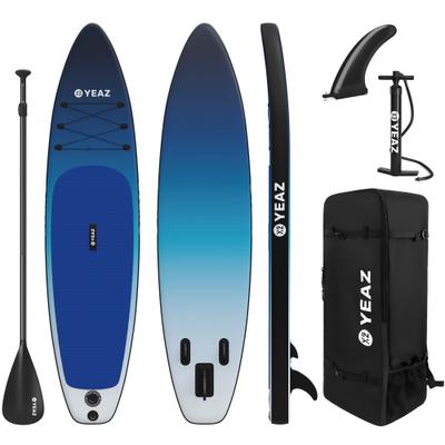 Inflatable SUP-Board YEAZ "SUP Board und Kit OCEAN BEACH - EXOTRACE - SET", blau, Wassersportboards