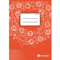 Victoria: kariertes A4-Heft – 87-32