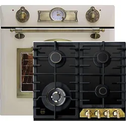 Kaiser  Herd-set / Elektro Einbau Backofen EH 6355 ElfEm 67L + KCG 6335 Gaskochfeld  60cm