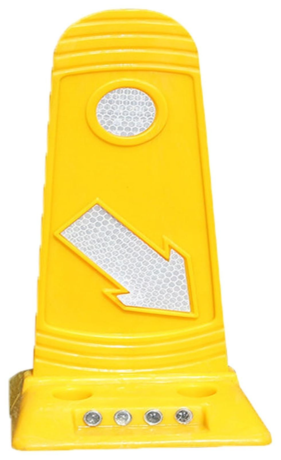 Flexibele Polyurethaan Veiligheidspaal met Reflecterende Kralen - 29 cm