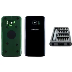 Kaputt.de Samsung Galaxy S7 Backcover schwarz - Premium-Set (Samsung Galaxy S7), Mobilgerät Ersatzteile, Schwarz