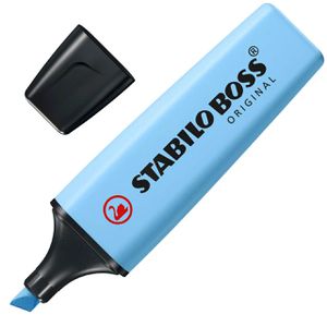 Stabilo Textmarker Boss Original Pastel, Strichbreite 2 - 5mm, himmlisches Blau