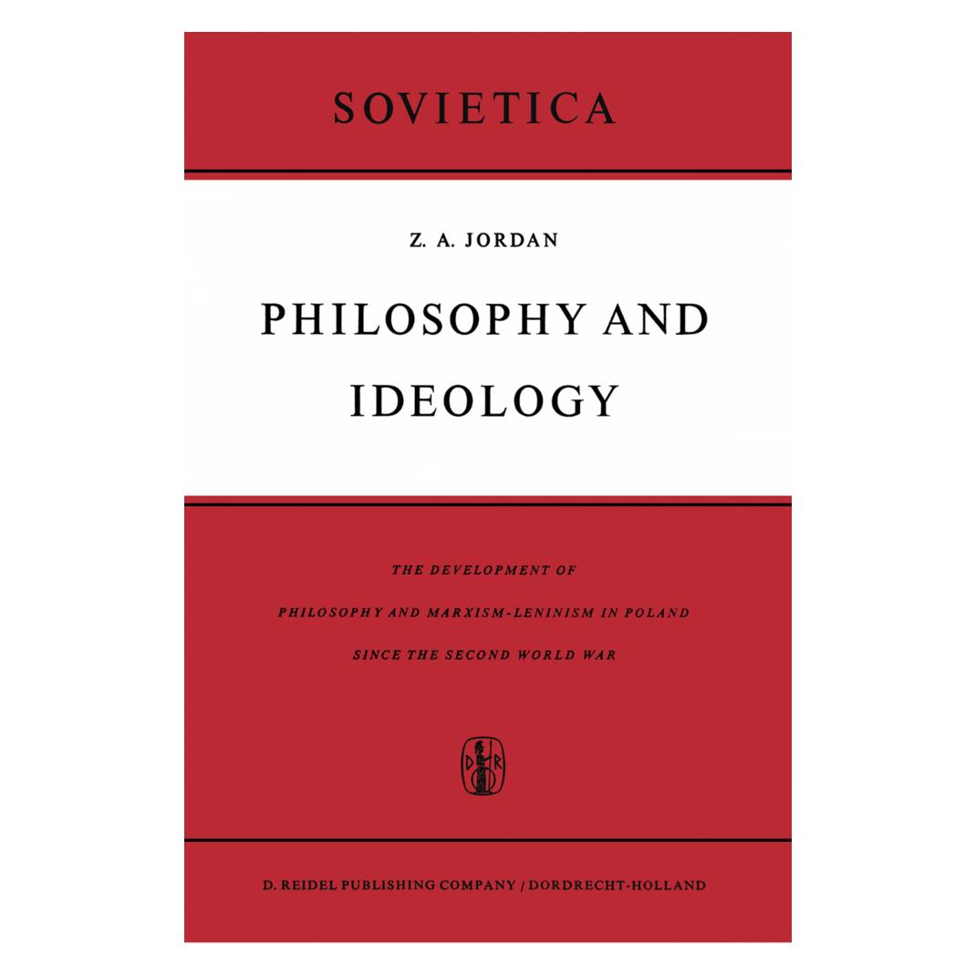 Springer Philosophy and Ideology (Englisch, Softcover, Z.A. Jordan) (55533303)