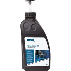 EWO Kompressorenöl 1 l Flasche Kinematische Viskosität bei 40 °C 152 mm2/s