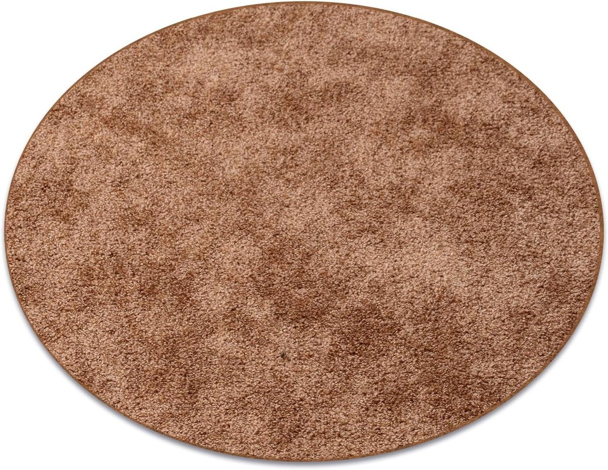Rond Vloerkleed SERENADE - Lichtbruin - Polypropyleen