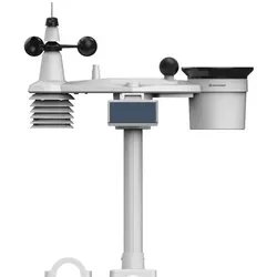 Bresser Weerstation - MeteoChamp - 9-in-1 - HD - WiFi - Incl. Hittestressindex, Wetterstation, Schwarz
