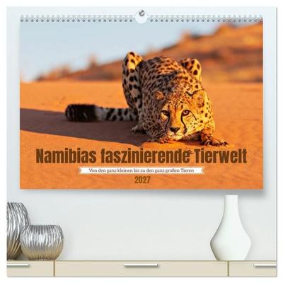 Namibias faszinierende Tierwelt (hochwertiger Premium Wandkalender 2027 DIN A2 quer), Kunstdruck in Hochglanz