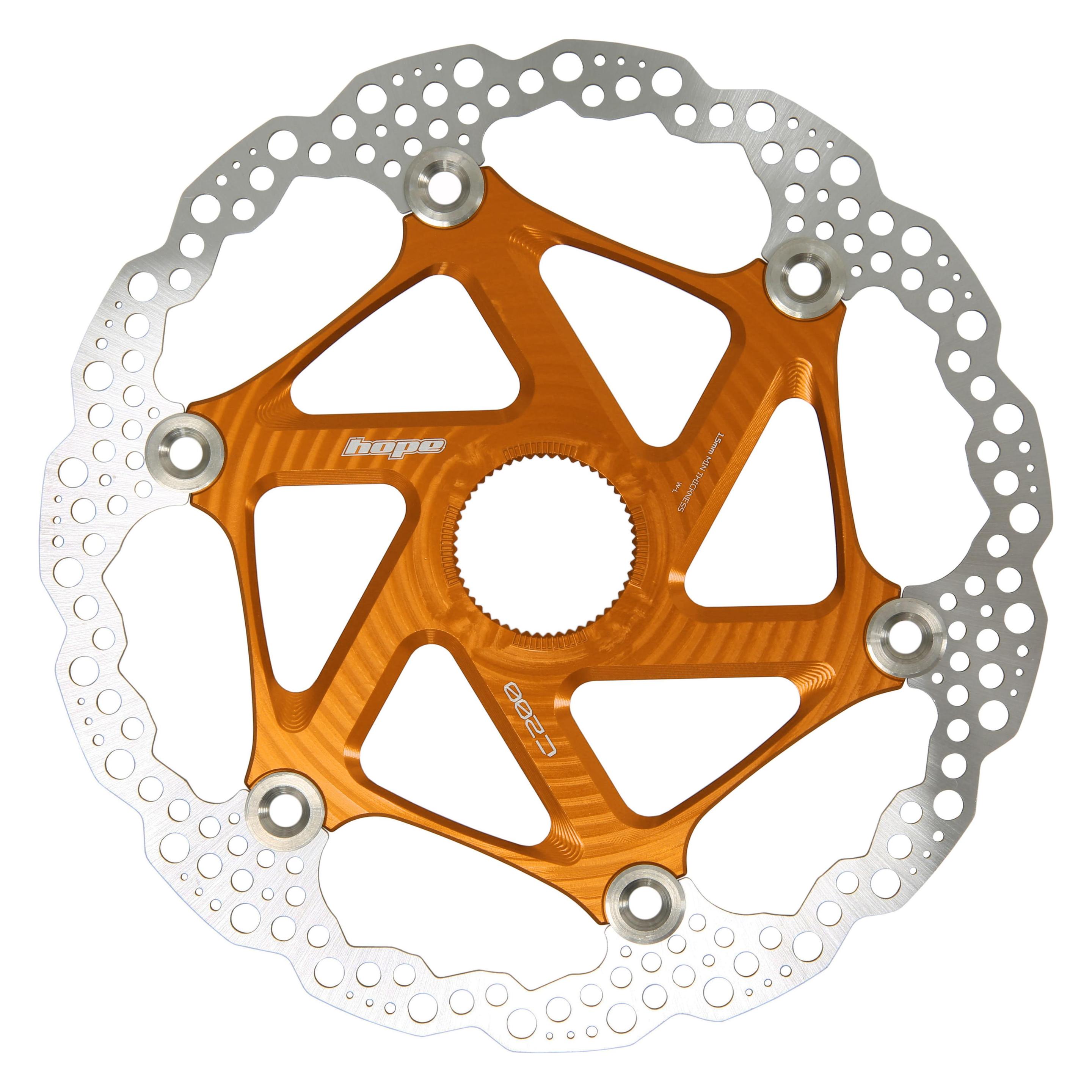Hope Floating Disc Bremsscheibe - Center Lock - orange (200 mm) (HBSP435200CLC)