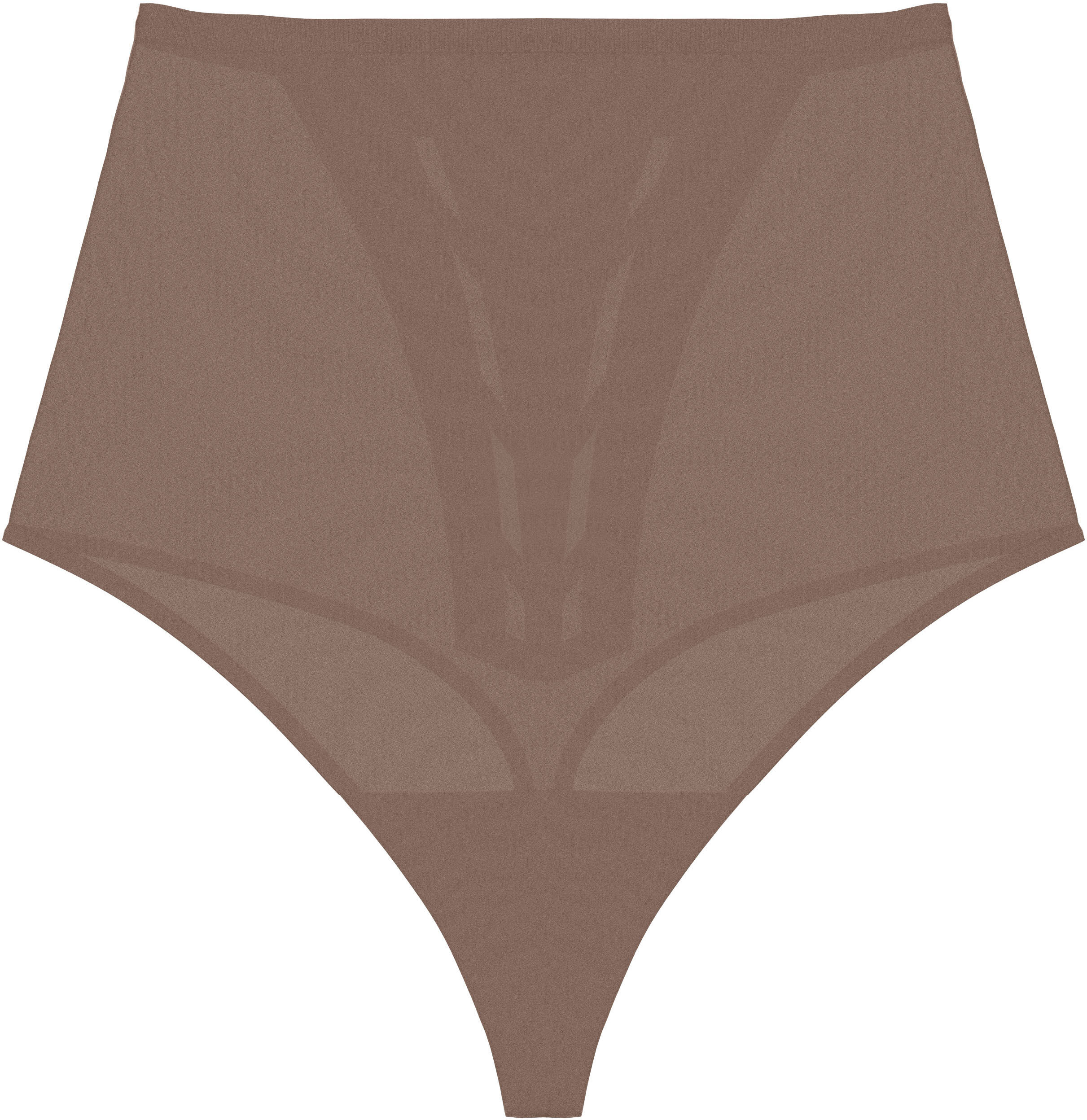 Shapingstring TRIUMPH "Shape Smart", Damen, Gr. S, Microtouch, braun (toasted almond), Microtouch, Obermaterial: 54% Elasthan, 46% Polyamid, unifarben, körpernah, Unterhosen Shapingstring, formend, leicht, nahtlos, elastisch, mit Power-Mesh-Zonen toasted 