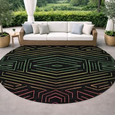 Addison Rugs Machine Washable Indoor/ Outdoor Modern Ulm Chantille Rug