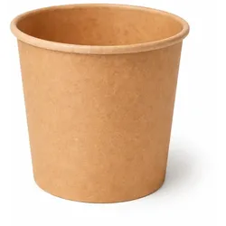 RyanPack Papp-Suppenbecher 360 ml Kraft Braun – 500 Stück Karton (20x25) – Gastronomie