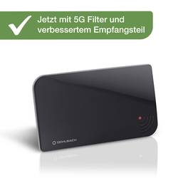 Oehlbach Scope Vision 5G DVB-T2 Aktive DVB-T/T2 Flachantenne Innenbereich Schwarz D1C17236
