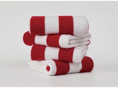 Oceanfront Resort Classic Cabana 4 PACK Beach Towel