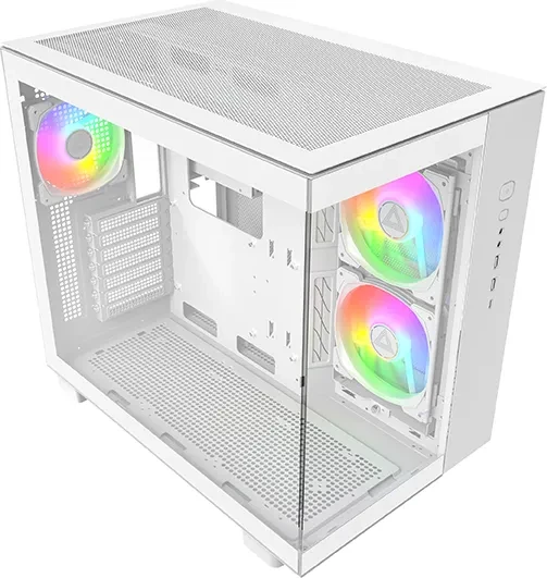 Montech KING 65 PRO PC-Gehäuse, Midi-Tower, ATX, ARGB, Tempered Glass -weiß