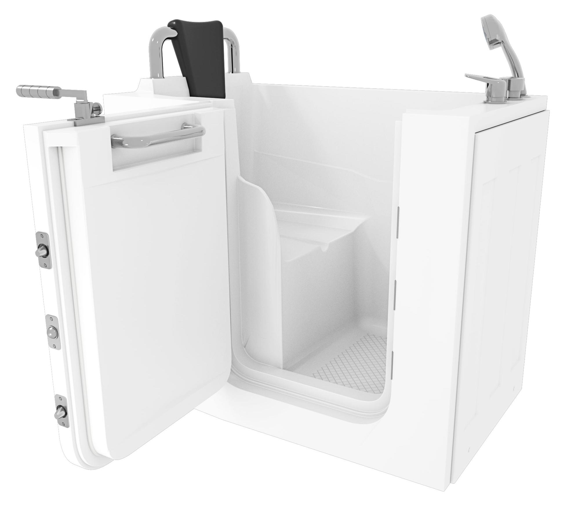 Sitzbadewanne Senioren Wanne Sitzwanne mit Tür S08-B-L 110x68cm