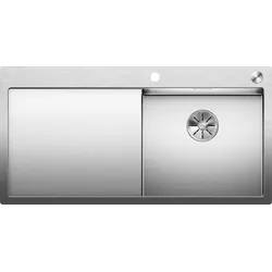 Blanco Claron 5 s-if Spüle 521625 100x51cm, Edelstahl, rechts, PushControl Ablauffernbedienung
