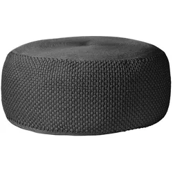 pad Outdoorpouf Uni 95 x 40 cm Polypropylen Black