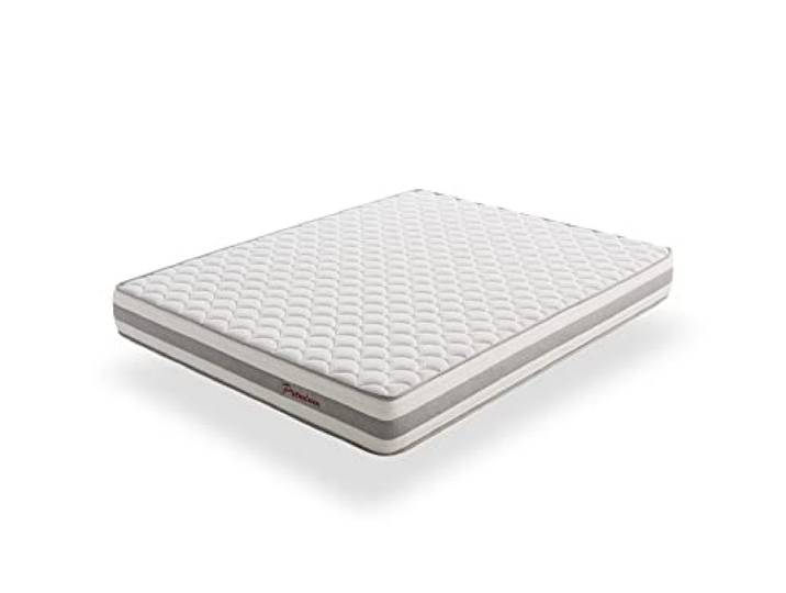 ECCOX - Ergo Premium-Viskoelastische Matratze, Höhe 26 cm, HR-Kern mit hoher Dichte, kontinuierliche Polsterung aus ViscoGel + Superweich, Unabhängigkeit, mittlere bis hohe Härte (180 x 200 cm)