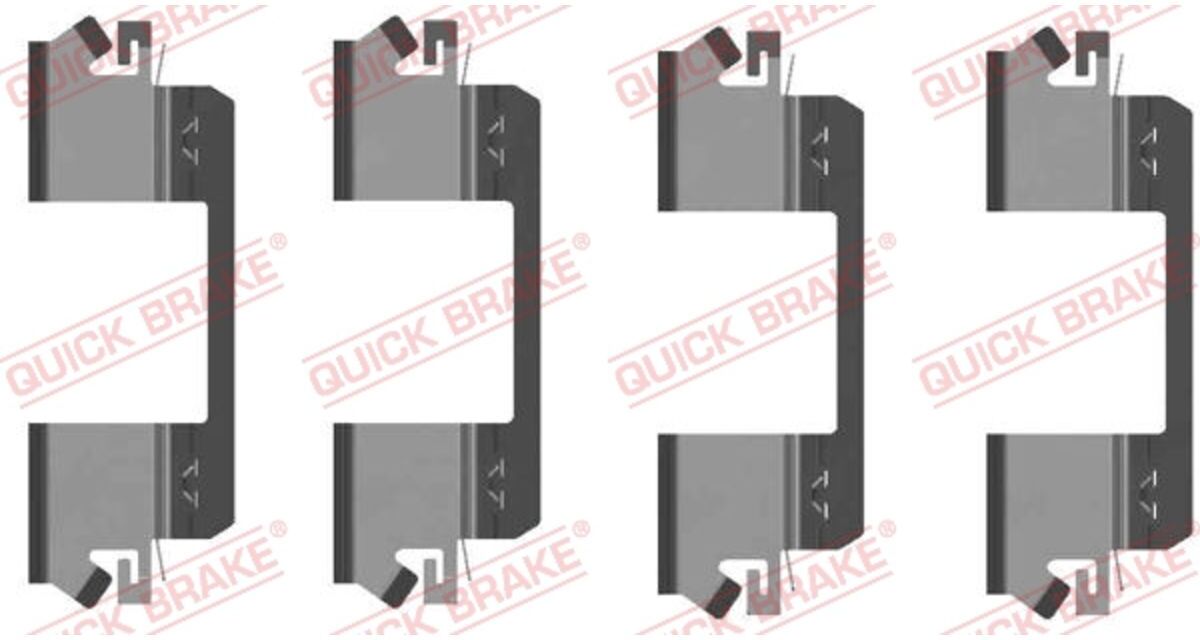 Zubehörsatz, Scheibenbremsbelag QUICK BRAKE 109-1234