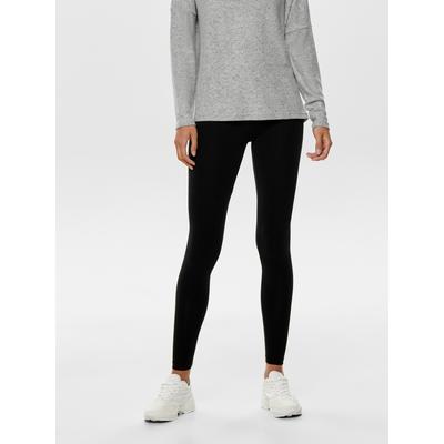 Leggings ONLY "ONLLIVE – Elastischer Bund für Komfort und Bewegungsfreiheit" Gr. XS, schwarz, Hosen, Damen, XS (34), N-Gr, Jersey, Obermaterial: 95% Baumwolle, 5% Elasthan, unifarben, Leggings, sehr figurbetont, Jersey, Baumwollmischung, elastisch,...