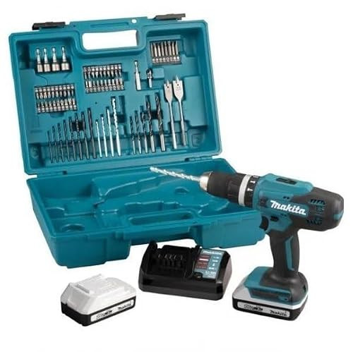 Makita HP488D007 Accuboormachine met percussiefunctie 18V inclusief 74 accessoires