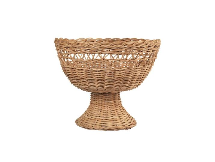 Broste Copenhagen - Emmy Rattan Korb, Ø 26 x H 21 cm, natural brown
