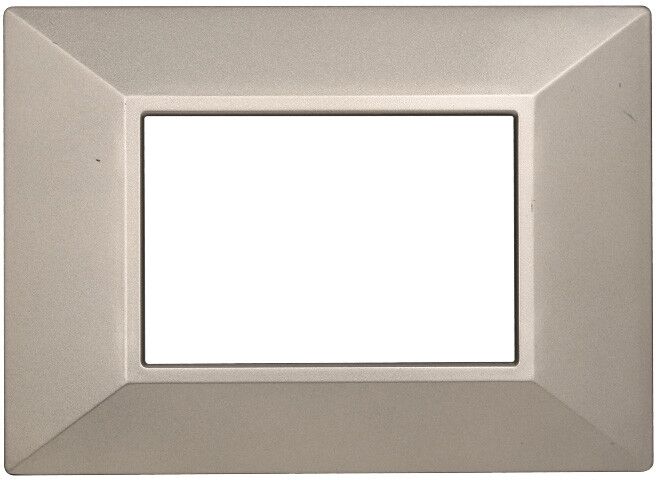 Ettroit An90308 Placca Piramide 3p Serie Moon Colore Titanio Compatibile Con Bticino Axolute