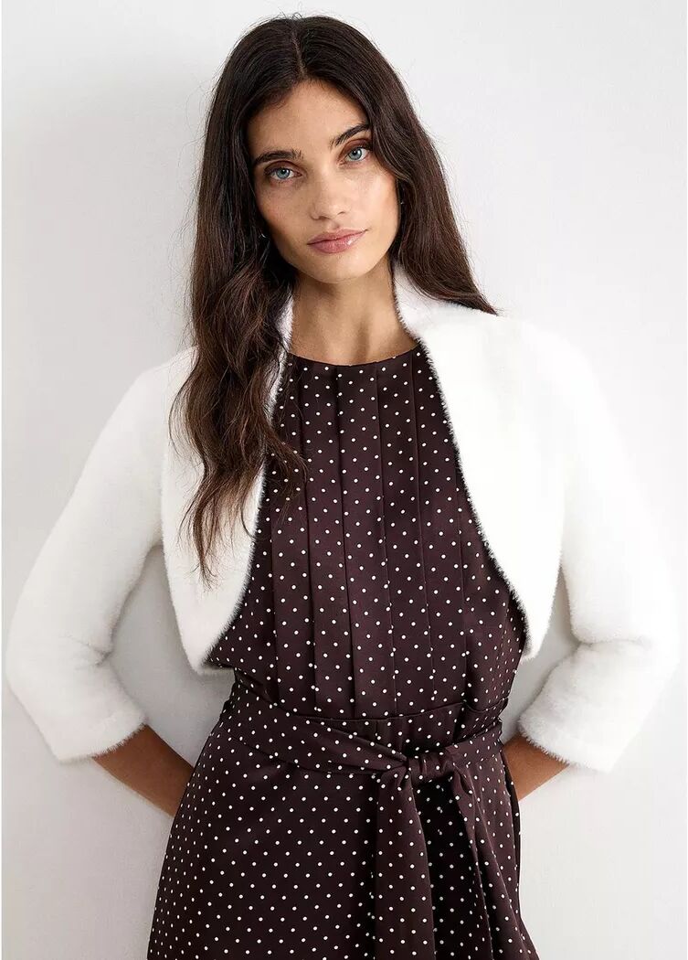 Phase Eight - Bolero, 3/4-Arm, für Damen, Elfenbein, Größe 42