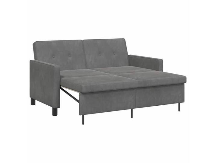 NOUVEAU Sofa réglable - Canapé-lit Convertible - Anti l'humidité - Gris foncé - Tissu - 154x94.5x80.5cm 75634