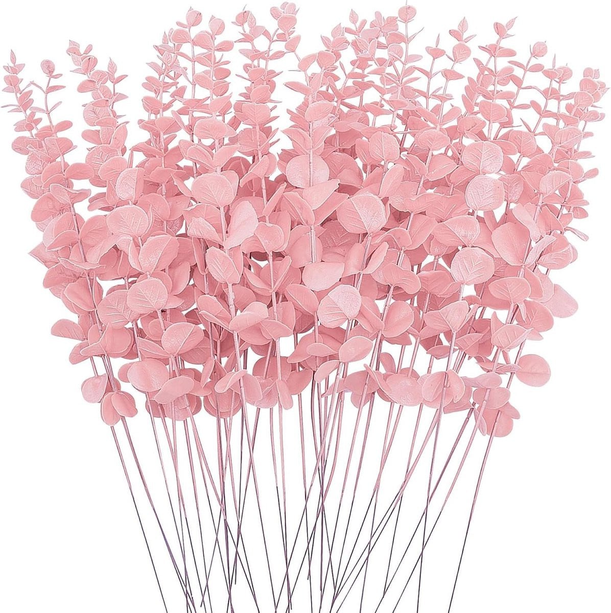 Kunst Eucalyptus Takken Roze - 38 cm