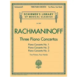 Three Piano Concertos: Nos. 1, 2, and 3: Schirmer Library of Classics Volume 2087 2 Pianos, 4 Hands, Fachbücher von Sergei Rachmaninoff