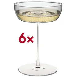 Rona Champagne saucer Santorini 230 ml ungeeicht 6 Stück beige, 15.2 cm