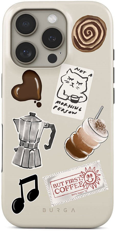Burga iPhone 16 Pro Tough Fashion Cover - Oat Milk Please