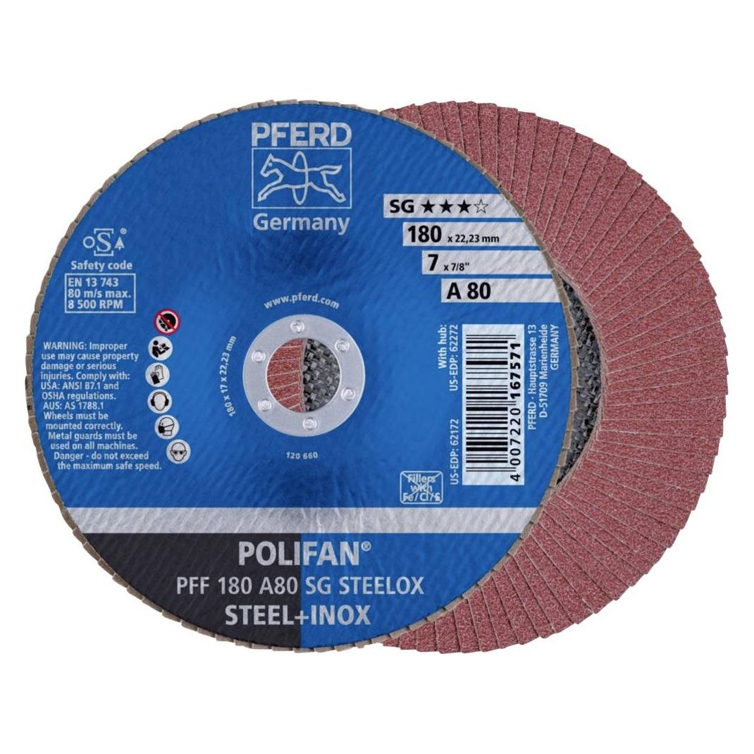 Pferd Grinding wheel PFF 180 A SG STEELOX 80 (80) (PFF 180 A 80 SG STEELOX)