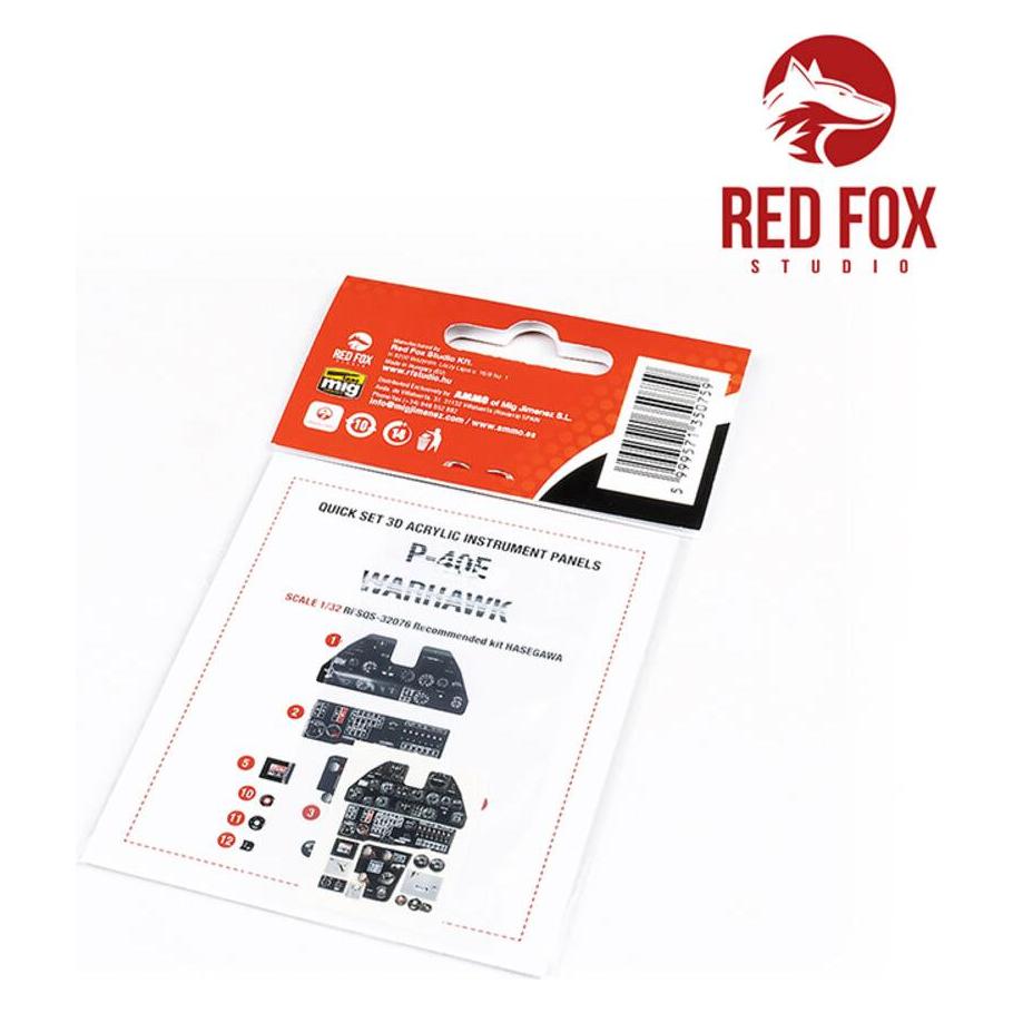 Red Fox 1/32 P-40E Warhawk (for Hasegawa kit) (RFSQS-32076)