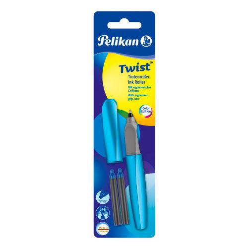 Pelikan Tintenroller Twist R457 Frosted Blue +2P Blist