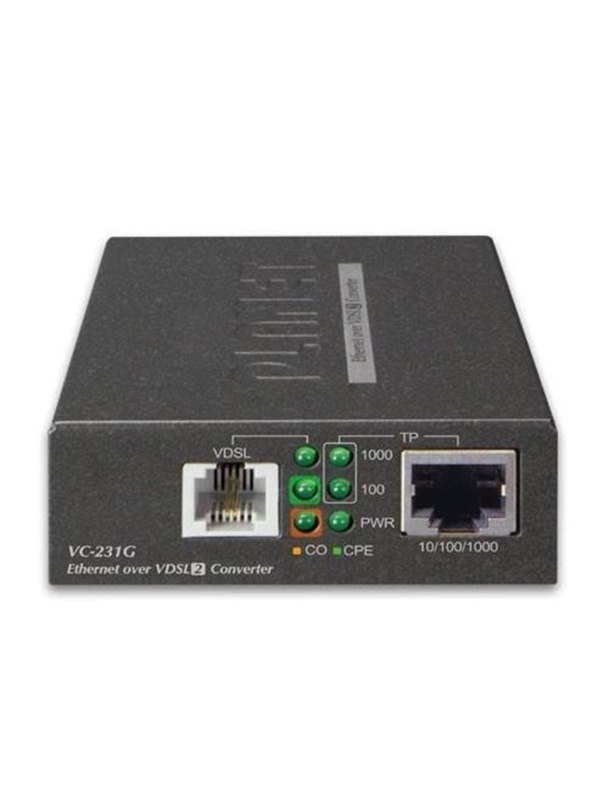 PLANET 1-Port 10/100/1000T Ethernet to VDSL2 Converter -30a profile w/ G.vectoring RJ11