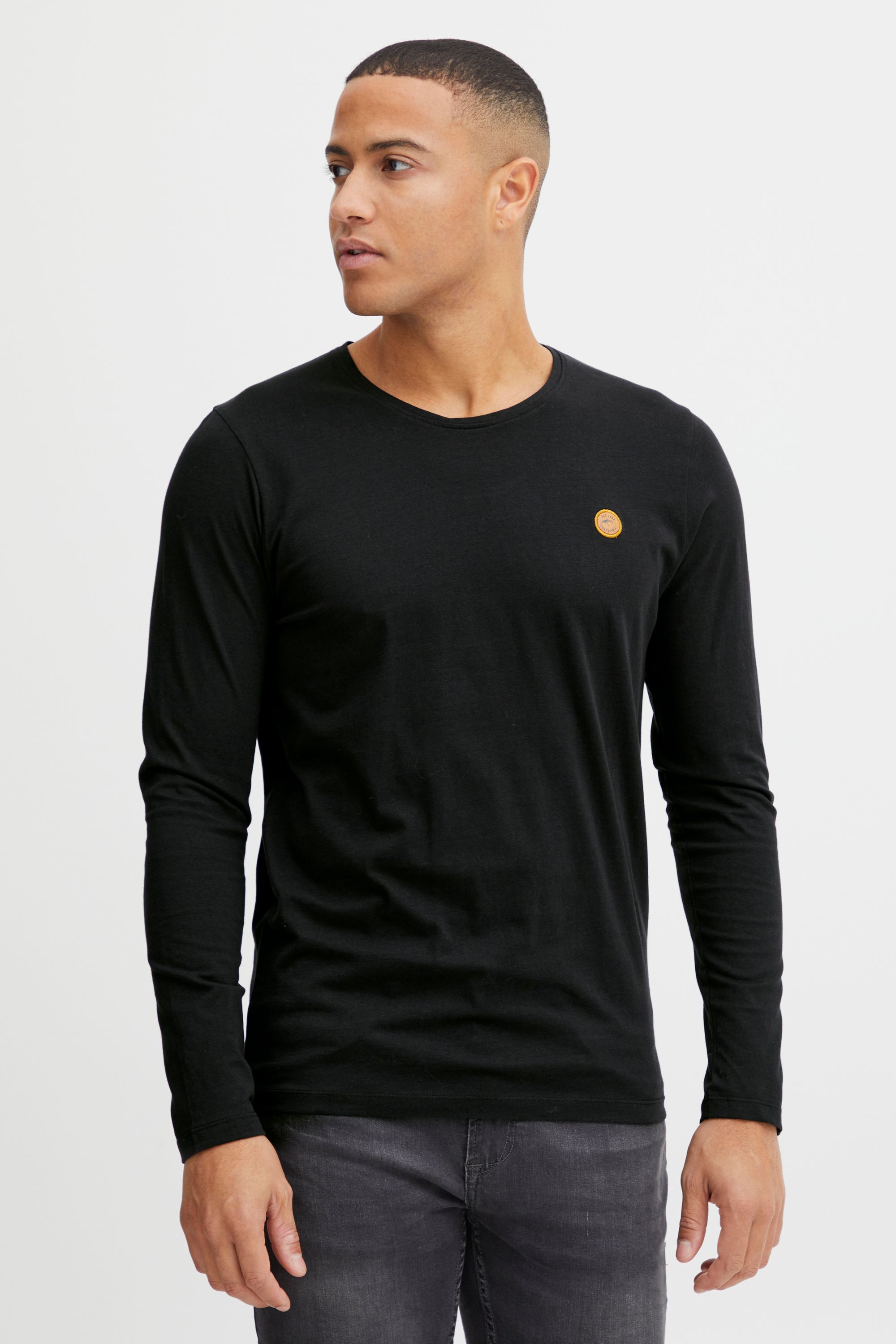 Langarmshirt INDICODE "Langarmshirt IDPhillo", Herren, Gr. XXL, schwarz, Obermaterial: 100% Baumwolle CO., Shirts Langarmshirt