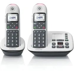 Motorola CD5001 Festnetztelefon, große Tasten, beleuchtet, Freisprechen, Headsetfähig, Anrufsperre