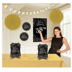 Geburtstag gold Dekoset individualisierbar