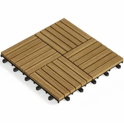 Casaria DEUBA® Holzfliese Stecksystem Quattro Mosaik