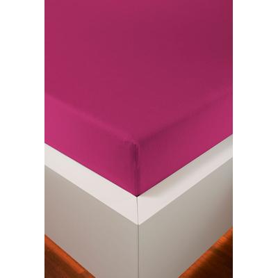 Spannbettlaken BELLANA "bellana deluxe mit Elasthan, Jersey 230 g/m², Premium-Qualität", fuchsi, 1 Stk., Jersey-Elasthan, 100x200 100x210 100x220 110x200 110x210 110x220 120x200 120x210 120x220 90x200 90x210 90x220 35cm, Jersey-Elasthan,...
